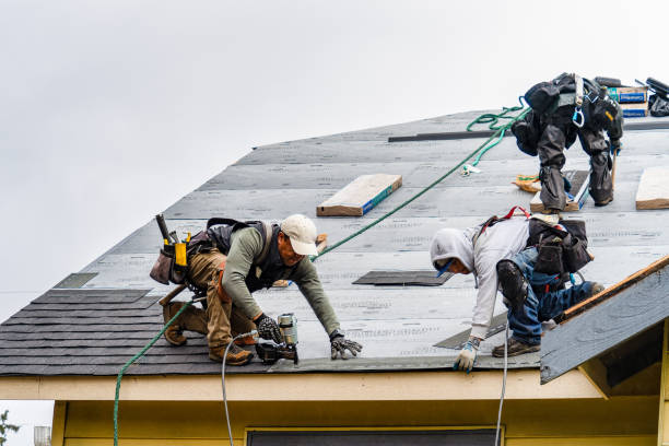Professional Roof Replacement technician working in Wellsville, KS